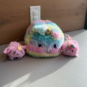 Pikmi Pops Surprise Flips GIGI Unicorn Plush 10" Reversible & 2 baby